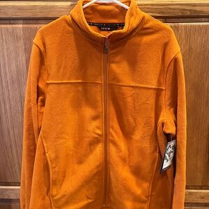 Swiss Alps Orange Fleece Jacket